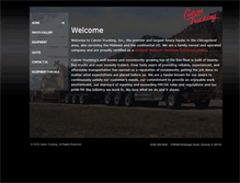 Tablet Screenshot of catomtrucking.com